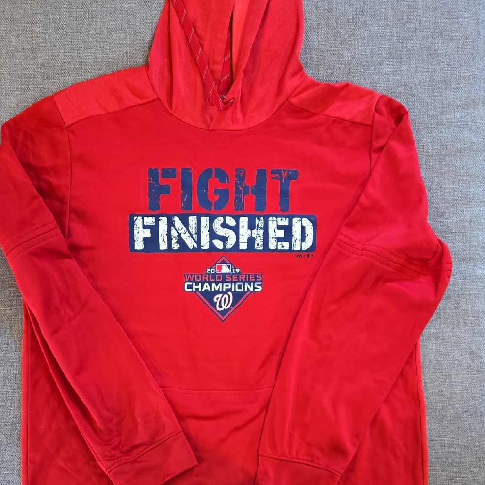 Nationals World Series Champions Fight Finished Hooded Sweatshirt